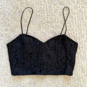 Topshop Lace Cropped Top